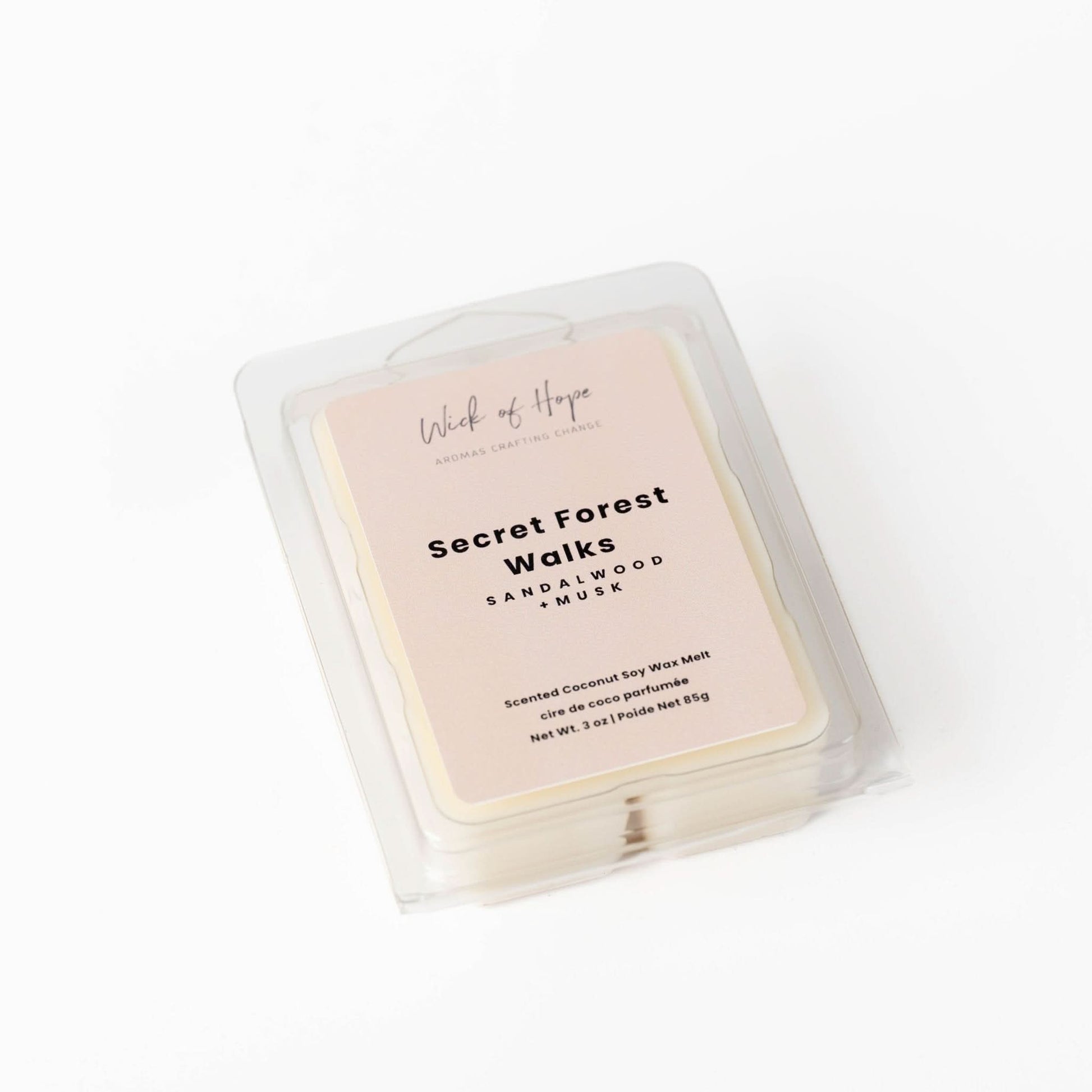 Secret Forest Walks Wax Melt | Sandalwood + Musk - Wick of Hope