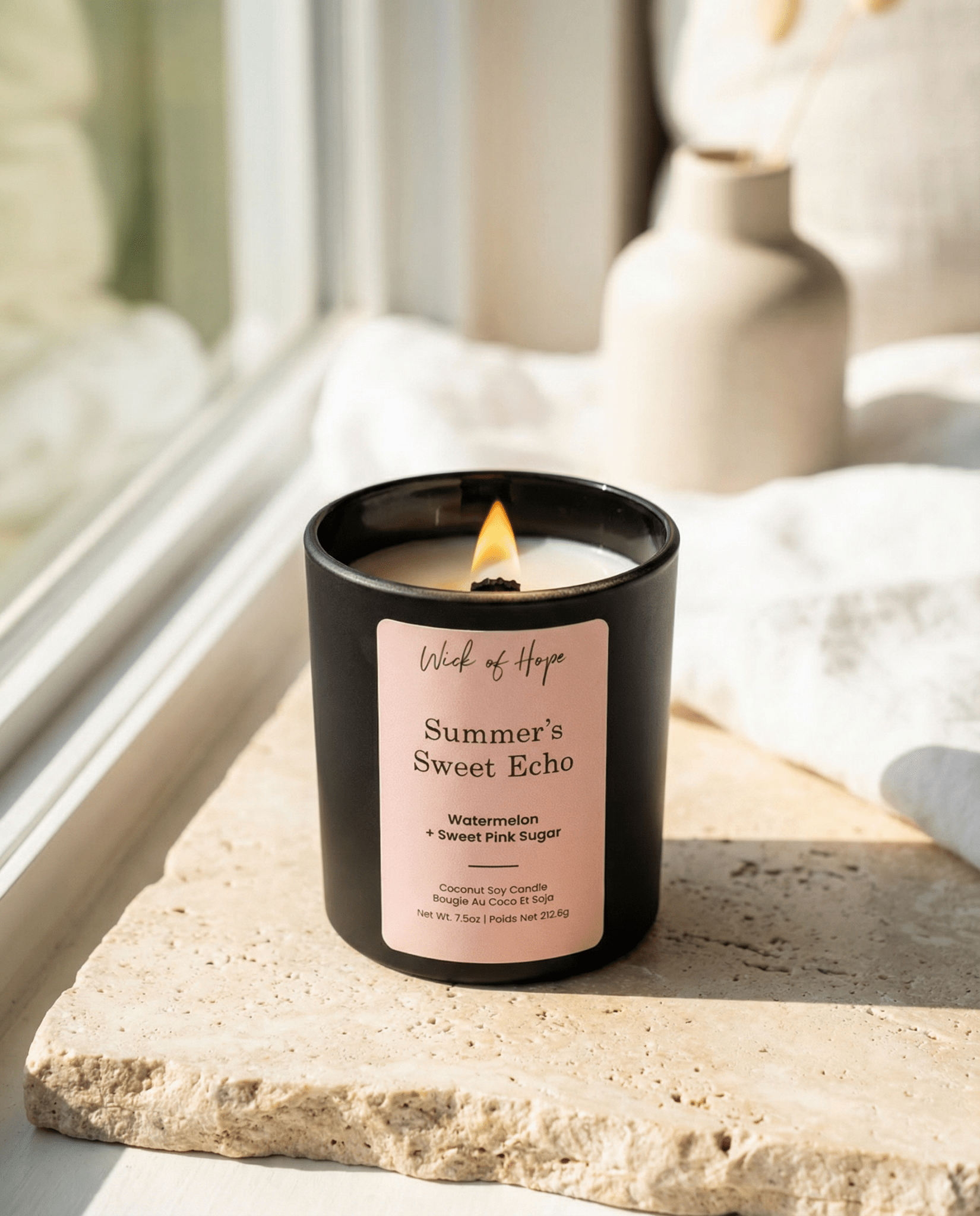 Summer’s Sweet Echo Candle | Watermelon + Sweet Pink Sugar - Wick of Hope