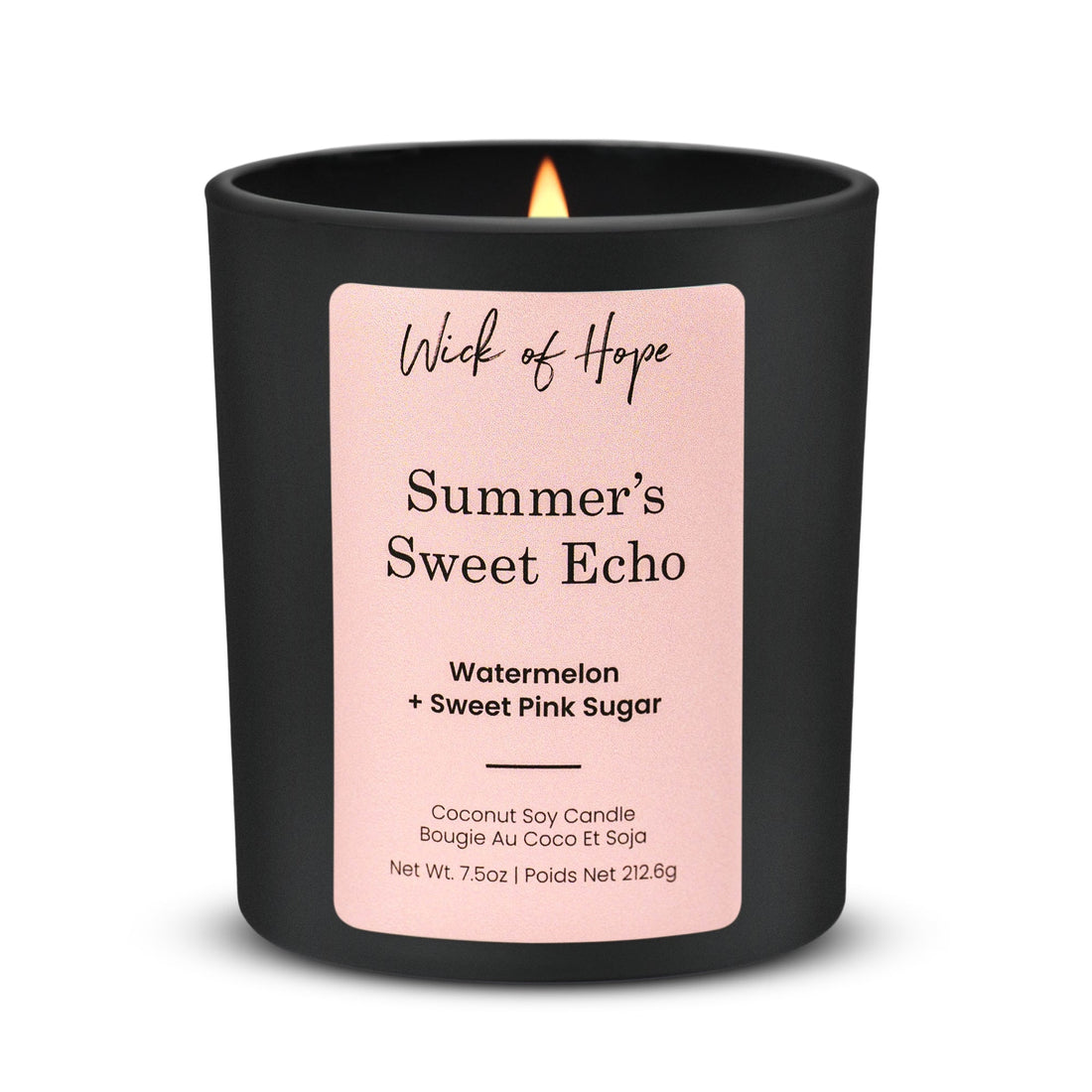 Summer’s Sweet Echo Candle | Watermelon + Sweet Pink Sugar - Wick of Hope