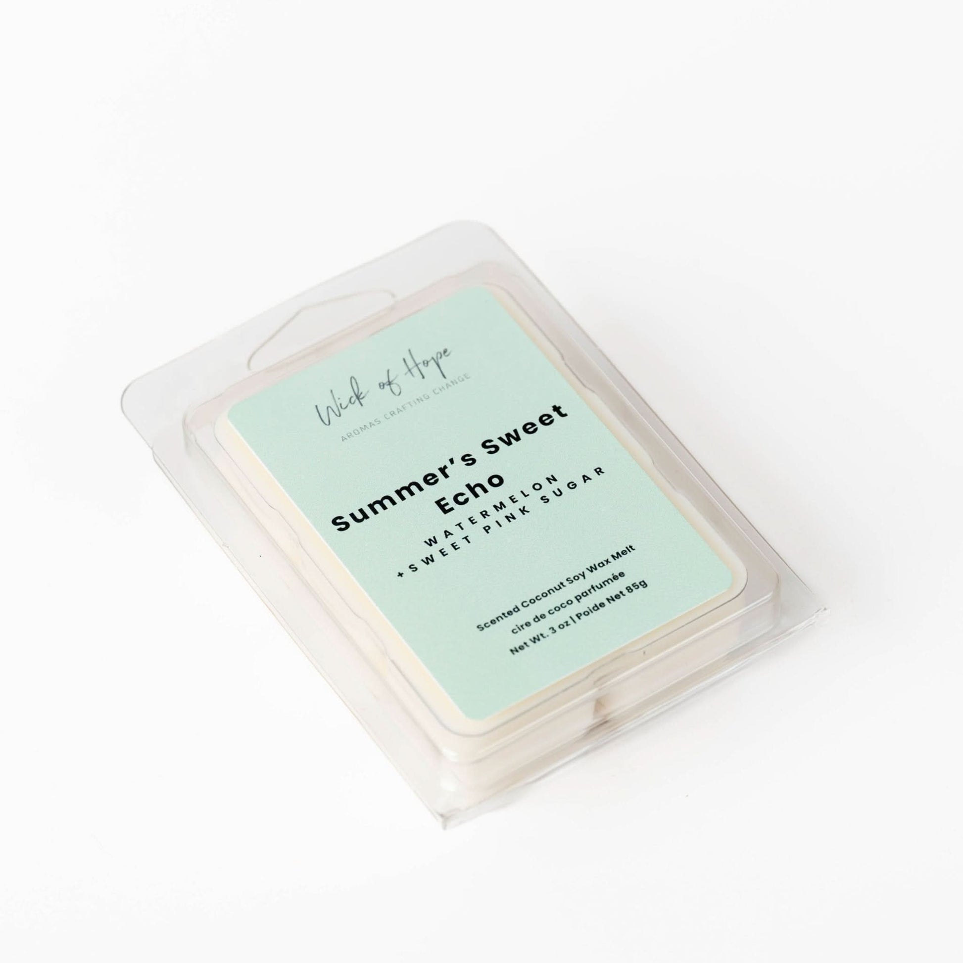Summer's Sweet Echo Wax Melt | Watermelon + Sweet Pink Sugar - Wick of Hope