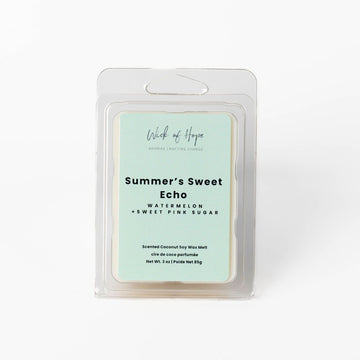 Summer's Sweet Echo Wax Melt | Watermelon + Sweet Pink Sugar - Wick of Hope