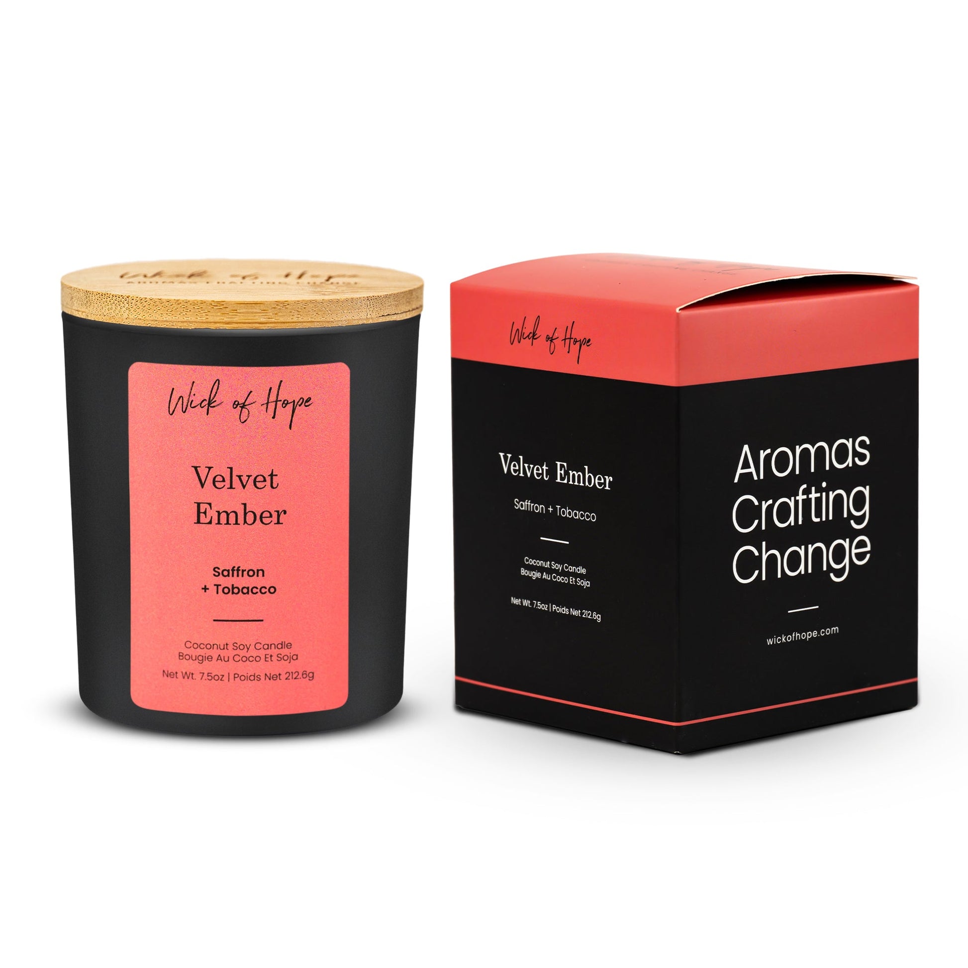 Velvet Ember Candle | Saffron + Tobacco - Wick of Hope
