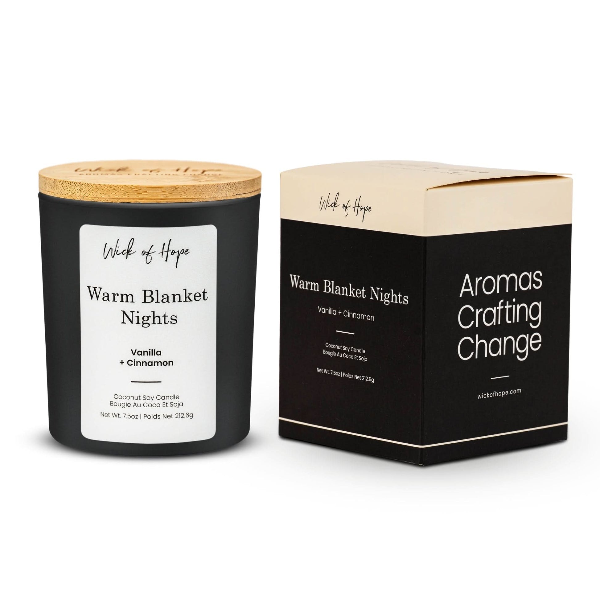 Warm Blanket Nights Candle | Cinnamon + Vanilla - Wick of Hope