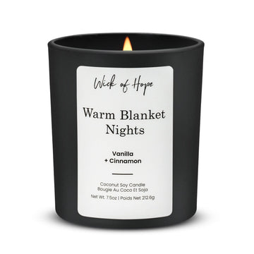 Warm Blanket Nights Candle | Cinnamon + Vanilla - Wick of Hope