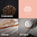 Warm Blanket Nights Wax Melt | Cinnamon + Vanilla - Wick of Hope
