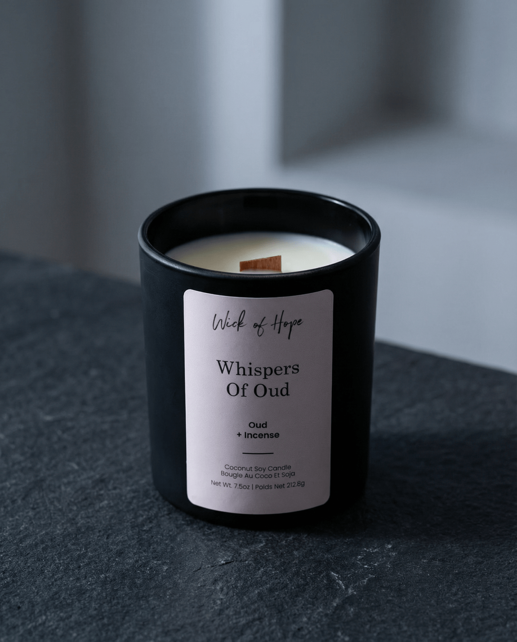 Whispers of Oud Candle | Oud + Incense - Wick of Hope
