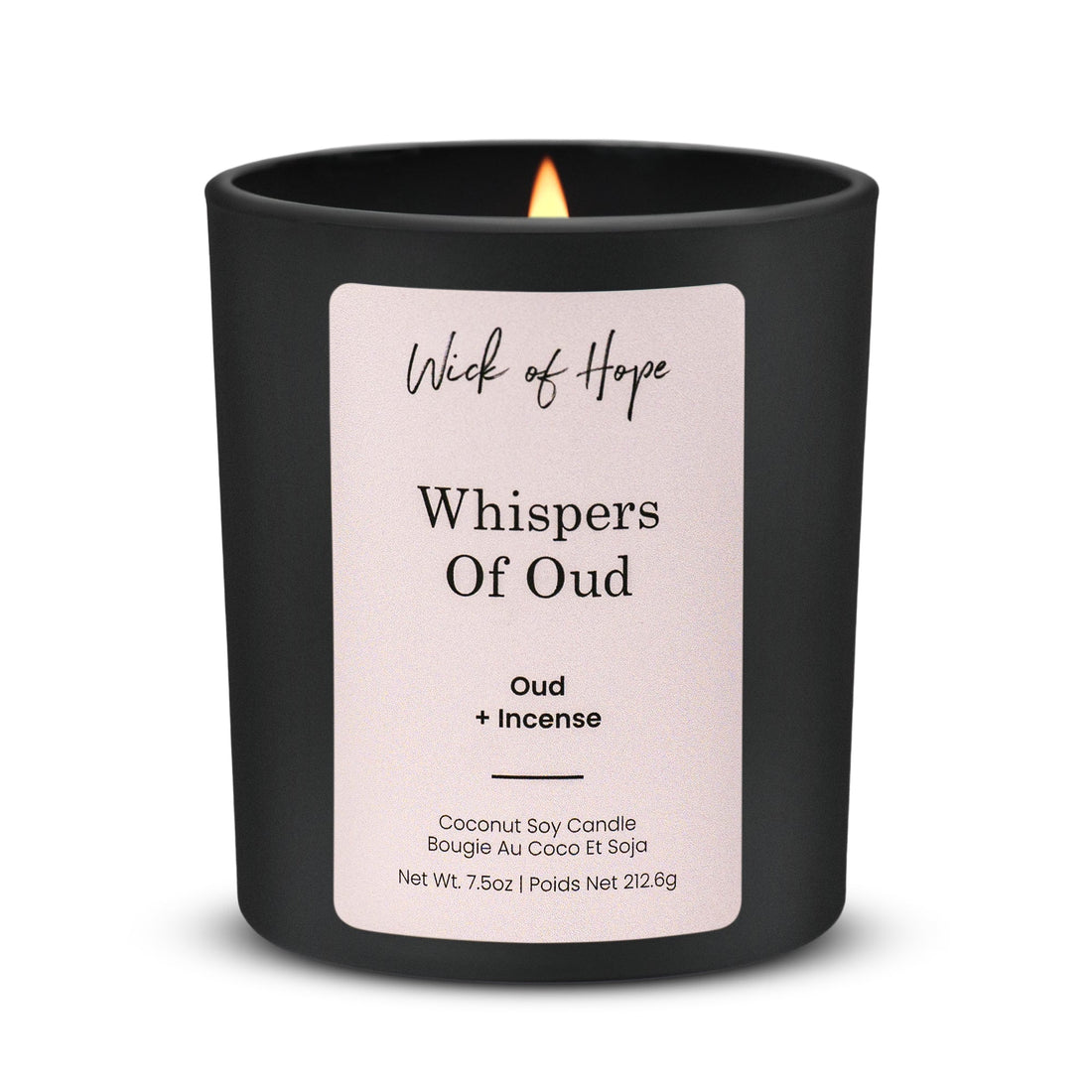 Whispers of Oud Candle | Oud + Incense - Wick of Hope