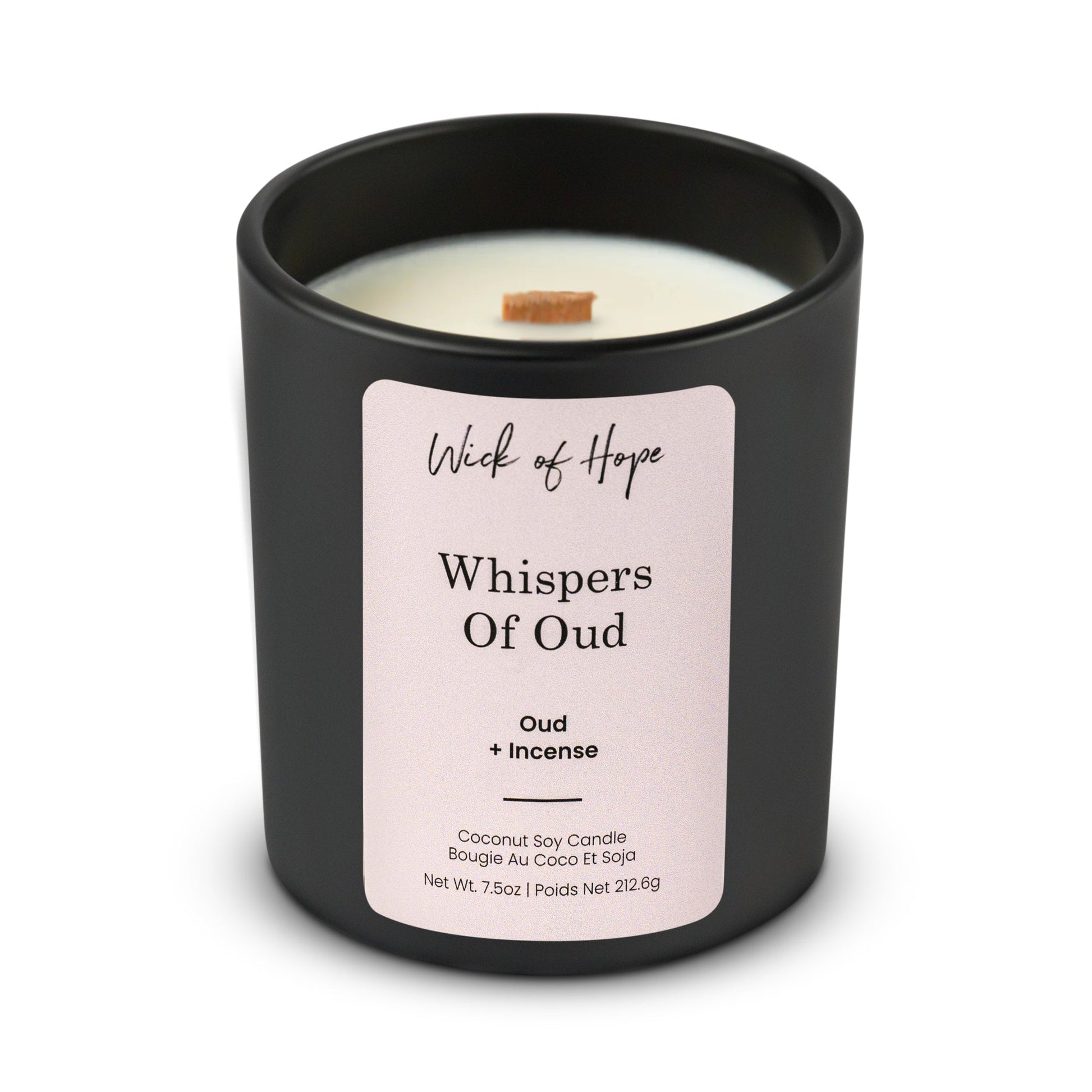 Whispers of Oud Candle | Oud + Incense - Wick of Hope
