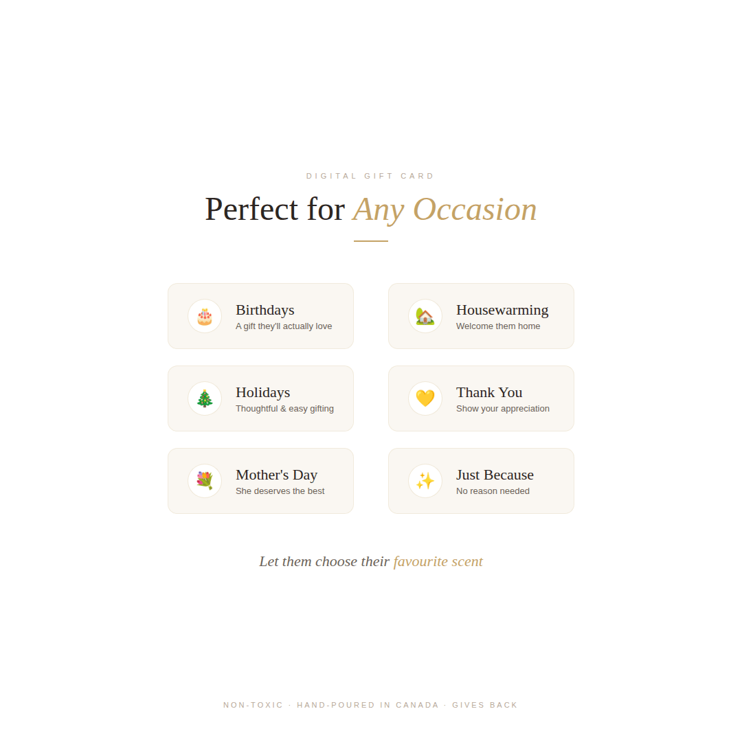 Wick of Hope Digital Gift Card – The Perfect Instant Gift - Wick of Hope